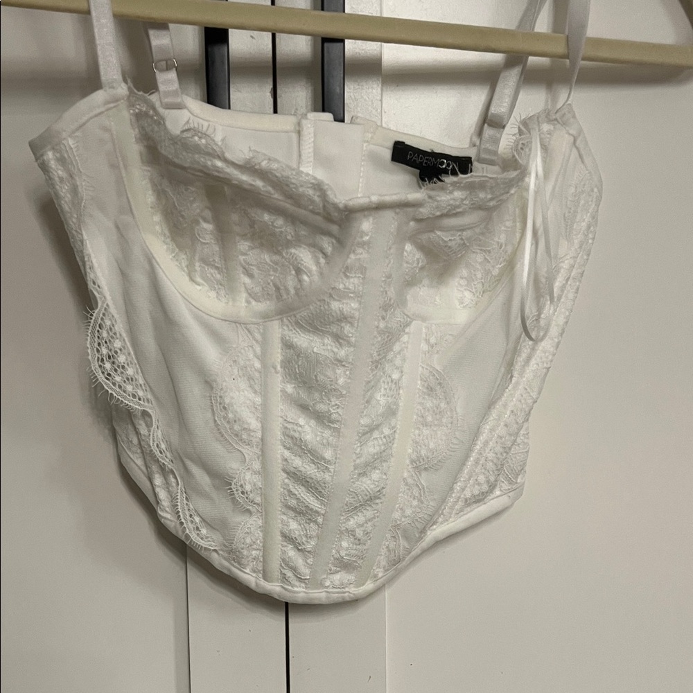 Papermoon Ivory Lace Top corset